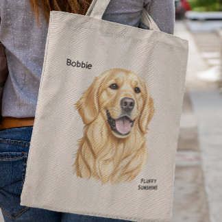 Bolso De Tela Regalo Golden Retriever Para Los Aficionados De Or