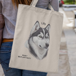 Bolso De Tela Regalo Husky Siberiano Para La Madre Husky