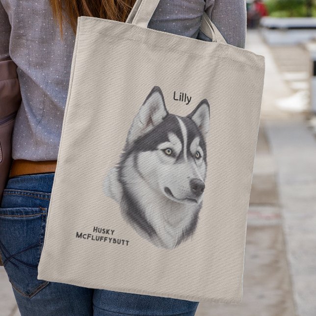 Bolso De Tela Regalo Husky Siberiano Para La Madre Husky (Subido por el creador)