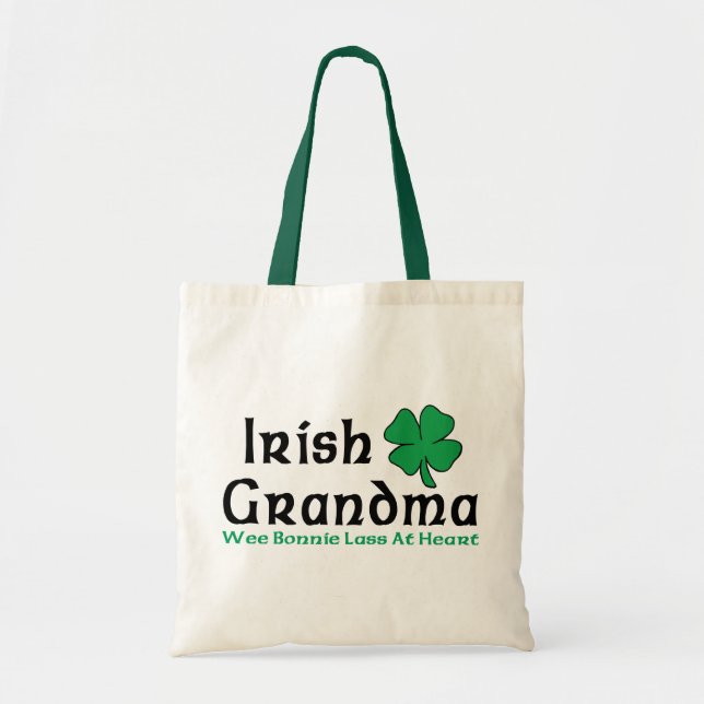 Bolso De Tela Regalo irlandés de la abuela (Frente)