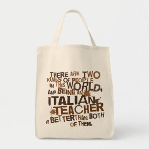 Bolso De Tela Regalo italiano del profesor