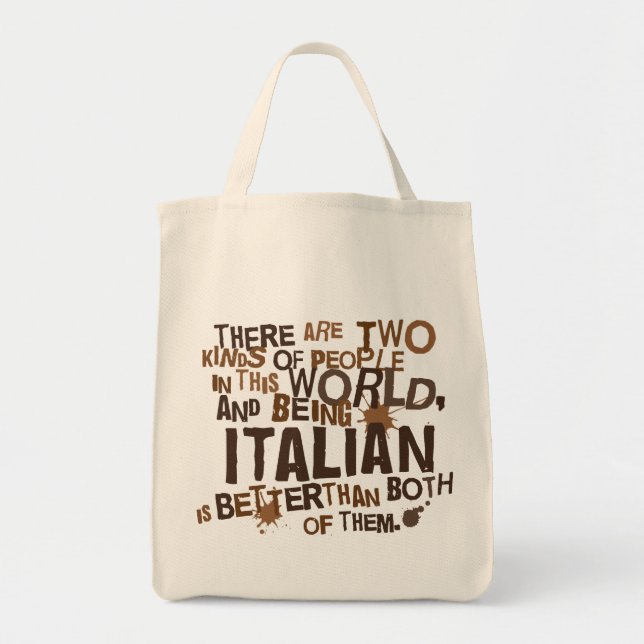 Bolso De Tela Regalo italiano (divertido) (Frente)