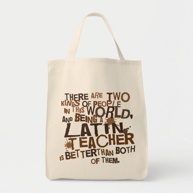 Bolso De Tela Regalo latino del profesor (Frente)