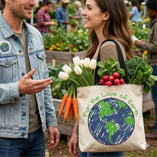 Bolso De Tela Regalo Mínimo Ecológico por el Amor al Día de la T