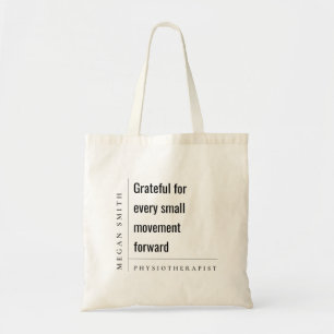 Bolso De Tela Regalo moderno de fisioterapeuta motivacional