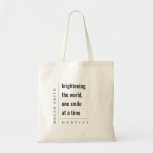 Bolso De Tela Regalo moderno minimalista simple negrita negrita