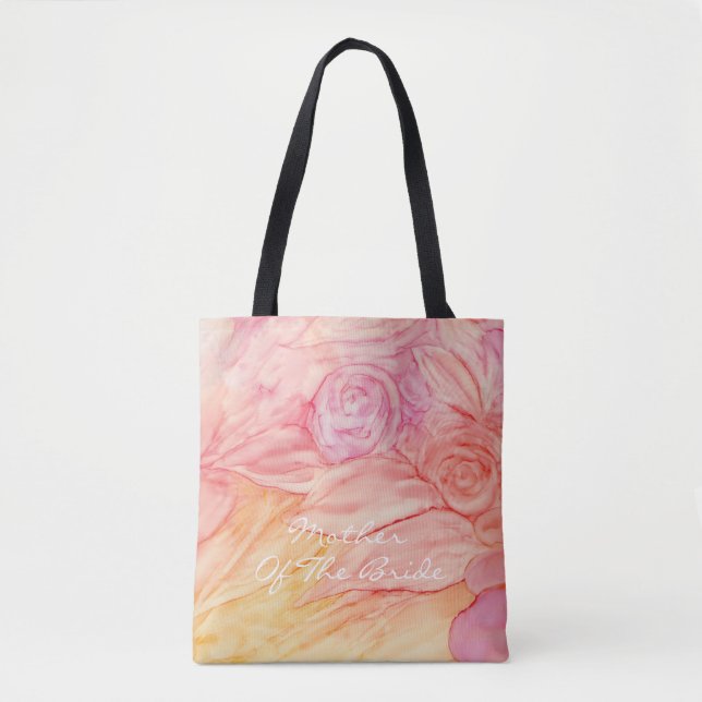 Bolso De Tela Regalo nupcial Flores frescas (Anverso)