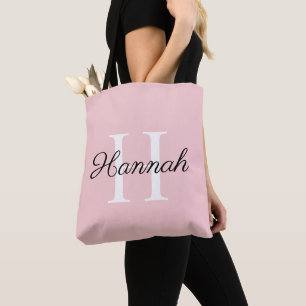 Bolso De Tela Regalo para Dama de Honor con Monograma y Nombre B