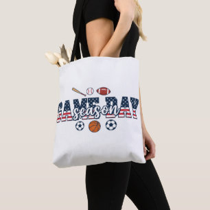 Bolso De Tela Regalo para fanático de múltiples deportes patriót