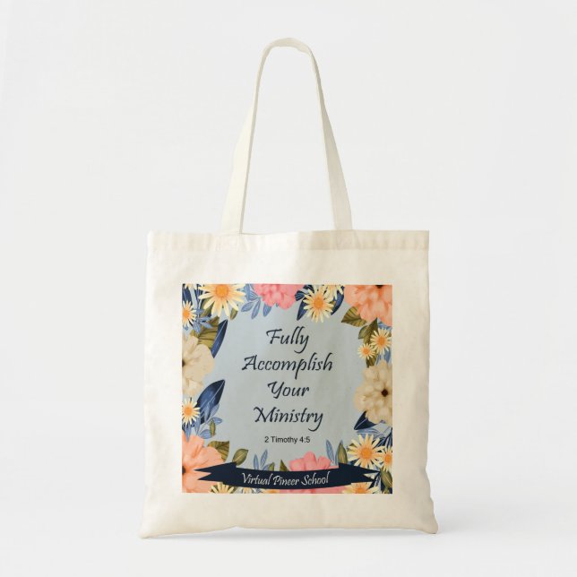Bolso De Tela Regalo para JW Pioneer: Lleve a cabo el ministerio (Frente)