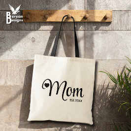 Bolso De Tela Regalo para madres con guión simple establecido po