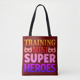 Bolso De Tela Regalo para maestros de Mini Superhéroes de entren