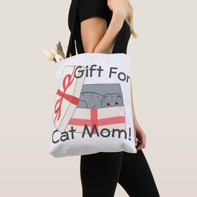 Bolso De Tela Regalo para mamá de gato (Detalle)
