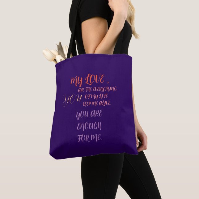 BOLSO DE TELA REGALO PARA MAMÁ, HERMANA, HIJA, AMIGA, NOVIA (Detalle)