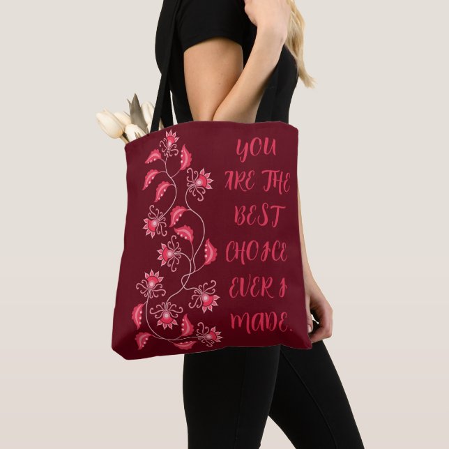 BOLSO DE TELA REGALO PARA MAMÁ, HERMANA, HIJA, AMIGA, NOVIA (Detalle)