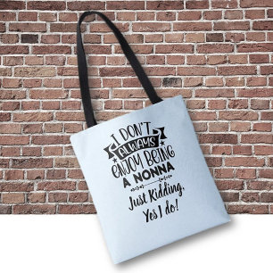 Bolso De Tela ¡Regalo para Nonna! Humor ingenioso para la abuela