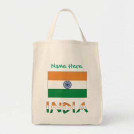 Bolso De Tela Regalo Personalizado Bandera de la India