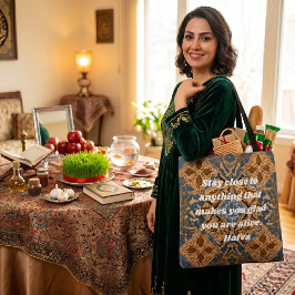 Bolso De Tela Regalo personalizado de Año Nuevo Nowruz iraní Art
