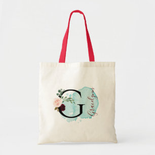 Bolso De Tela Regalo personalizado de ducha de novia con flores