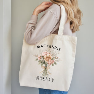 Bolso De Tela Regalo personalizado de flores bohemio para las da