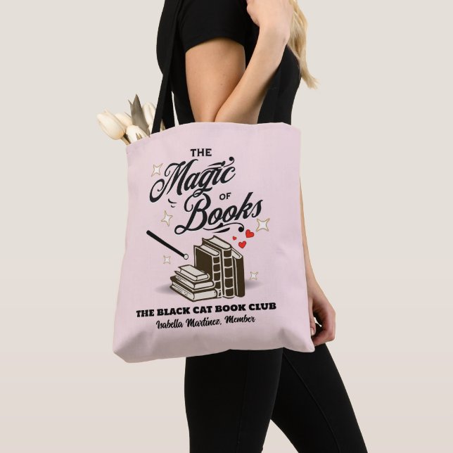 Bolso De Tela Regalo personalizado del club del libro de cumplea (Detalle)