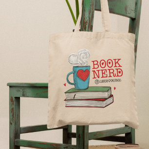 Bolso De Tela Regalo personalizado del libro Nerd para lector