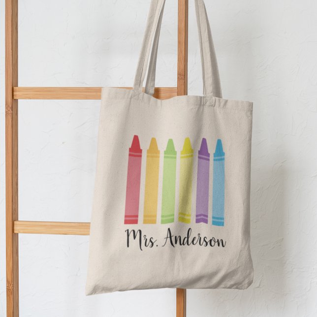 Bolso De Tela Regalo personalizado del profesor de té de Crayon (Subido por el creador)