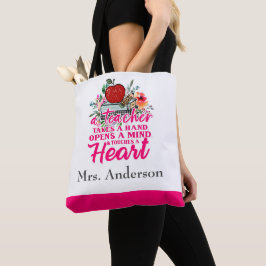Bolso De Tela Regalo Personalizado Para El Maestro Toma La Mano