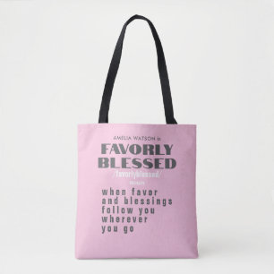 Bolso De Tela Regalo personalizado para mujeres motivación rosa