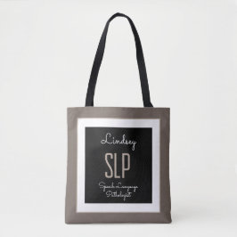 Bolso De Tela ¡Regalo personalizado! Tote SLP (Patólogo del habl
