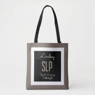 Bolso De Tela ¡Regalo personalizado! Tote SLP (Patólogo del habl