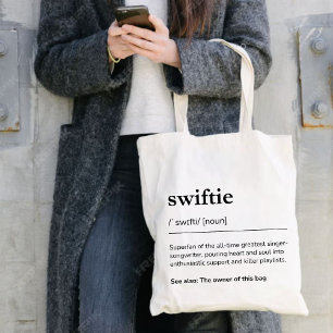 Bolso De Tela Regalo Swiftie Definición Personalizada Moderna Di
