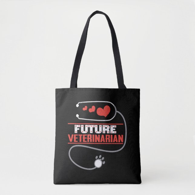 Bolso De Tela Regalo veterinario futuro del estudiante de la (Anverso)