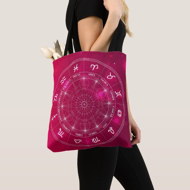 Bolso De Tela Regalo zodiaco de rueda moderna de astrología (Detalle)