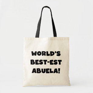 Bolso De Tela Regalos blancos y negros del Mejor-est Abuela del