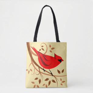 Bolso De Tela Regalos cardinales rojos elegantes