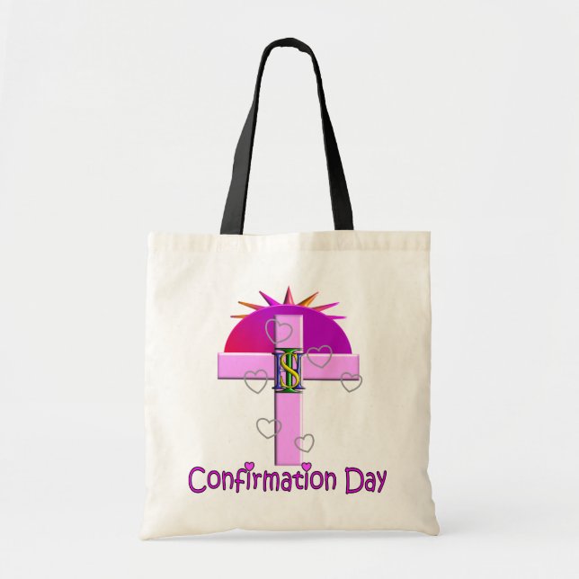 Bolso De Tela Regalos católicos del día de la confirmación para (Frente)
