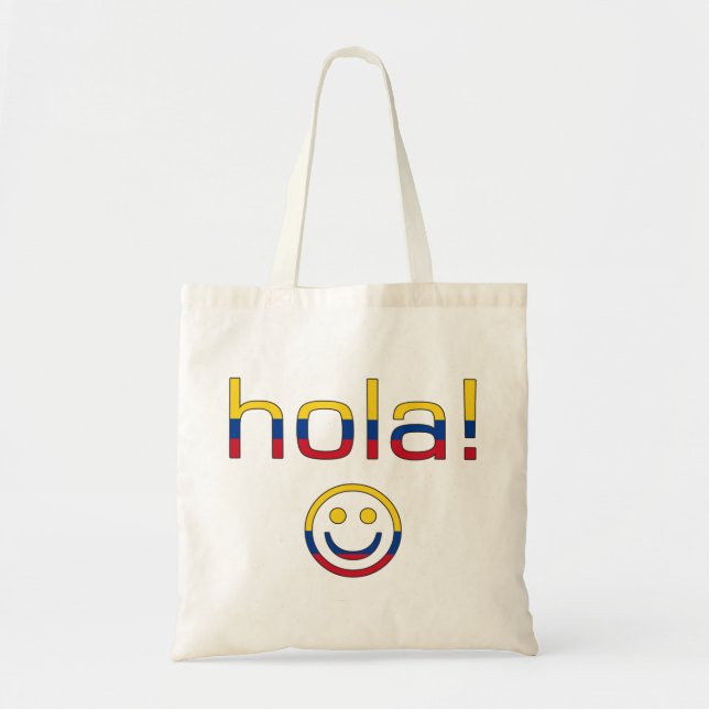 Bolso De Tela Regalos colombianos: Hola/Hola hace frente (Frente)