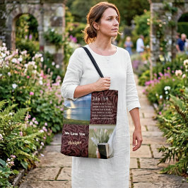 Bolso De Tela Regalos Cristianos Vintage Leaves para Mujeres Mar