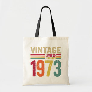 Bolso De Tela Regalos de 49 años Vintage 1973 49º regalo de cump