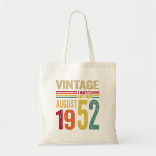Bolso De Tela Regalos de 70 años de antigüedad Agosto de 1952 - 