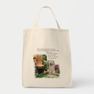 Bolso De Tela Regalos de arte de Sheepdog ingleses viejos