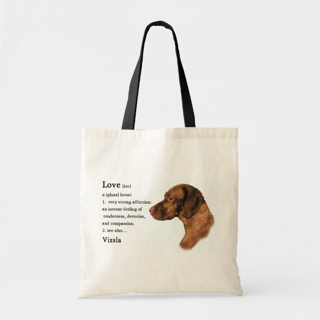 Bolso De Tela Regalos de arte de Vizsla (Frente)
