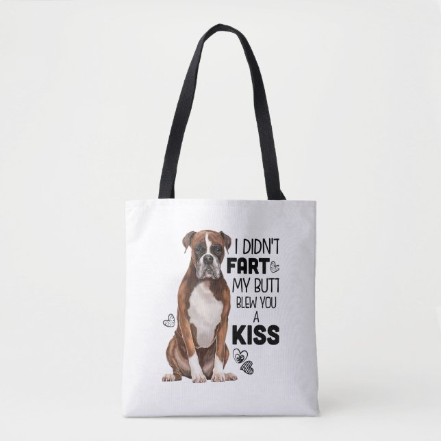 Bolso De Tela Regalos de Boxer Dog (Anverso)