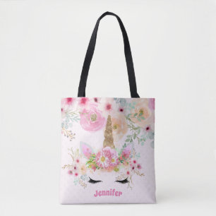 Bolso De Tela Regalos de Chicas de la Purpurina de oro rosa Unic