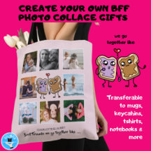 Regalos de Collage de fotos BFF - Nos juntamos com