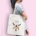 Bolso De Tela Regalos de damas de honor de la tribu boho del sud<br><div class="desc">Regalos de la dama de honor del boda tribal boho del suroeste. El patrón folclórico adorna el cráneo y el título de una vaca.</div>