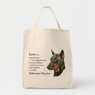 Bolso De Tela Regalos de Doberman Pinscher