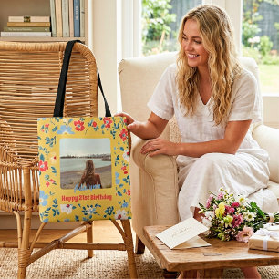 Bolso De Tela Regalos de Fotos de Flores Adorables para Chica de