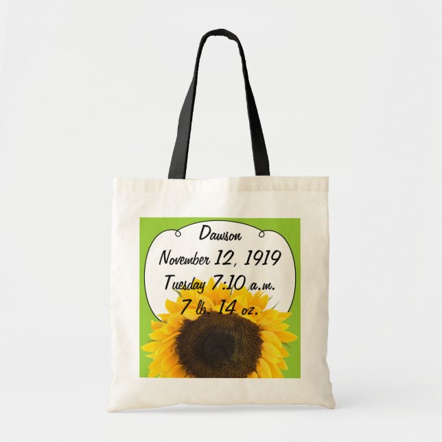 Bolso De Tela Regalos de girasol (Frente)